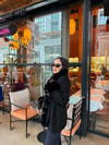 HIRKA-96H&R ButikPera Kürk Detaylı Hırka Siyah