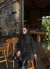 HR-3440H&R ButikTb- Hewa Altı Kat Hırka Siyah