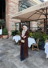 HRK-005H&R ButikUzun Sakallı Hırka Kahve