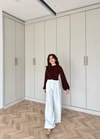 İCK-46H&R ButikBüzgülü Body İçlik Kahve