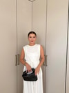 HR-2741H&R ButikCepli Elbise İçlik Beyaz