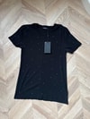 HR-020H&R ButikHer Yeri Taşlı Muadil Marka Kısa Kol İçlik Siyah