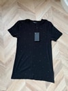 HR-020H&R ButikHer Yeri Taşlı Muadil Marka Kısa Kol İçlik Siyah