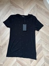 HR-020H&R ButikHer Yeri Taşlı Muadil Marka Kısa Kol İçlik Siyah