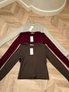 HR-008H&R ButikMuadil Düz Uzun Kollu İçlik Bej