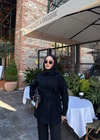 KP-14H&R ButikLane Fermuarlı Triko Kap Siyah