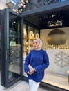 KAZK-602H&R ButikMB-Eco Düz Triko Kazak Mavi