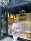 KAZK-604H&R ButikMB-Eco Düz Triko Kazak Pembe