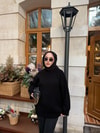 KAZK-601H&R ButikMB-Eco Düz Triko Kazak Siyah