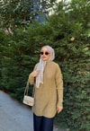 KAZK-620H&R ButikMC-Ewa Simli Desenli Kazak Gold