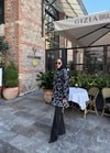 KAZK-617H&R ButikMC-Ewa Simli Desenli Kazak Siyah
