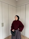 KAZK-675H&R ButikSG-Eja Midi Kazak Bordo
