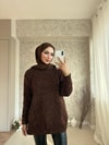 KAZK-595H&R ButikSimli Kazak Acı Kahve