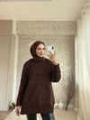 KAZK-595H&R ButikSimli Kazak Acı Kahve