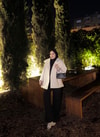 HR-3451H&R ButikEQ- Bella Oversize Kaşe Mont Bej