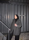 HR-3451H&R ButikEQ- Bella Oversize Kaşe Mont Antrasit