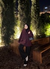 HR-3451H&R ButikEQ- Bella Oversize Kaşe Mont Bordo