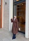 MNT-30H&R ButikLondon Kaşe Mont Kahverengi