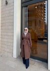 MNT-30H&R ButikLondon Kaşe Mont Kahverengi