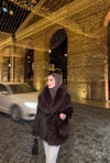 MT0124H&R ButikSeta Kürk Mont Kahverengi