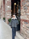 MNT-007H&R ButikYelas Kürk Yakalı Muadil Mont Antrasit