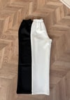 PNT-020H&R ButikBoru Paça Scuba Pantolon Siyah