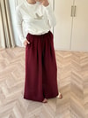 HR-0880H&R ButikMB - Krep Pantolon Bordo