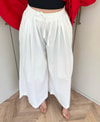 HR-1362H&R ButikMSn - Poplin Bol Paça Pantolon Beyaz