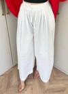 HR-1362H&R ButikMSn - Poplin Bol Paça Pantolon Beyaz