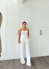 PANTLN-105H&R ButikPallazo Pantolon Beyaz