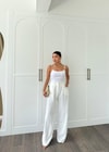 PANTLN-105H&R ButikPallazo Pantolon Beyaz