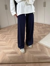 PANTLN-107H&R ButikTaşlı Triko Pantolon Lacivert