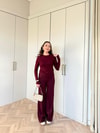 PNT-042H&R ButikTek Oysh Pantolon Bordo
