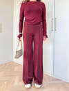 PNT-042H&R ButikTek Oysh Pantolon Bordo