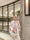 ŞAL-11H&R ButikGül Desen İthal İpek Şal