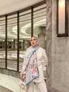 ŞAL-11H&R ButikGül Desen İthal İpek Şal