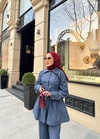 ŞAL-22H&R ButikJazz Şal Bordo