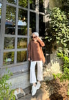 Sweat-179H&R ButikDilvi Model Sweat Kahve