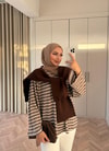 HR-3283H&R ButikHr- Omuz Atkısı Kahve