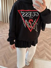 Sweat-208H&R ButikMuadil ? Kırmızı Detaylı Sweat Siyah