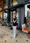 Sweat-189H&R ButikOlla Sim Detaylı Sweat Ön V Siyah