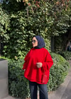 HR-3435H&R ButikOversize Sweat Kırmızı