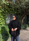 HR-3435H&R ButikOversize Sweat Siyah