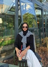 HR-2873H&R ButikSiva Kolu Kesik Detaylı Sweat Siyah