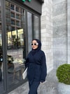 TKM-2030H&R ButikBet-Betla Bel Bağlamalı 3 İplik Takım Lacivert