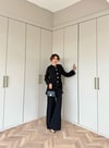 TAKM-2003H&R ButikDilara Ön Düğmeli Takım Siyah
