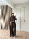 TAKM-2283H&R ButikDuq-Huga Oysh Takım Kahve