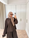 HR-3250H&R ButikEk - Diva Oysh Takım Kahve