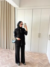 HR-3240H&R ButikEk- Fina Yelekli Takım Siyah