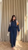 HR-2878H&R ButikEs- Hafna Kot Pantolonlu Takım Lacivert